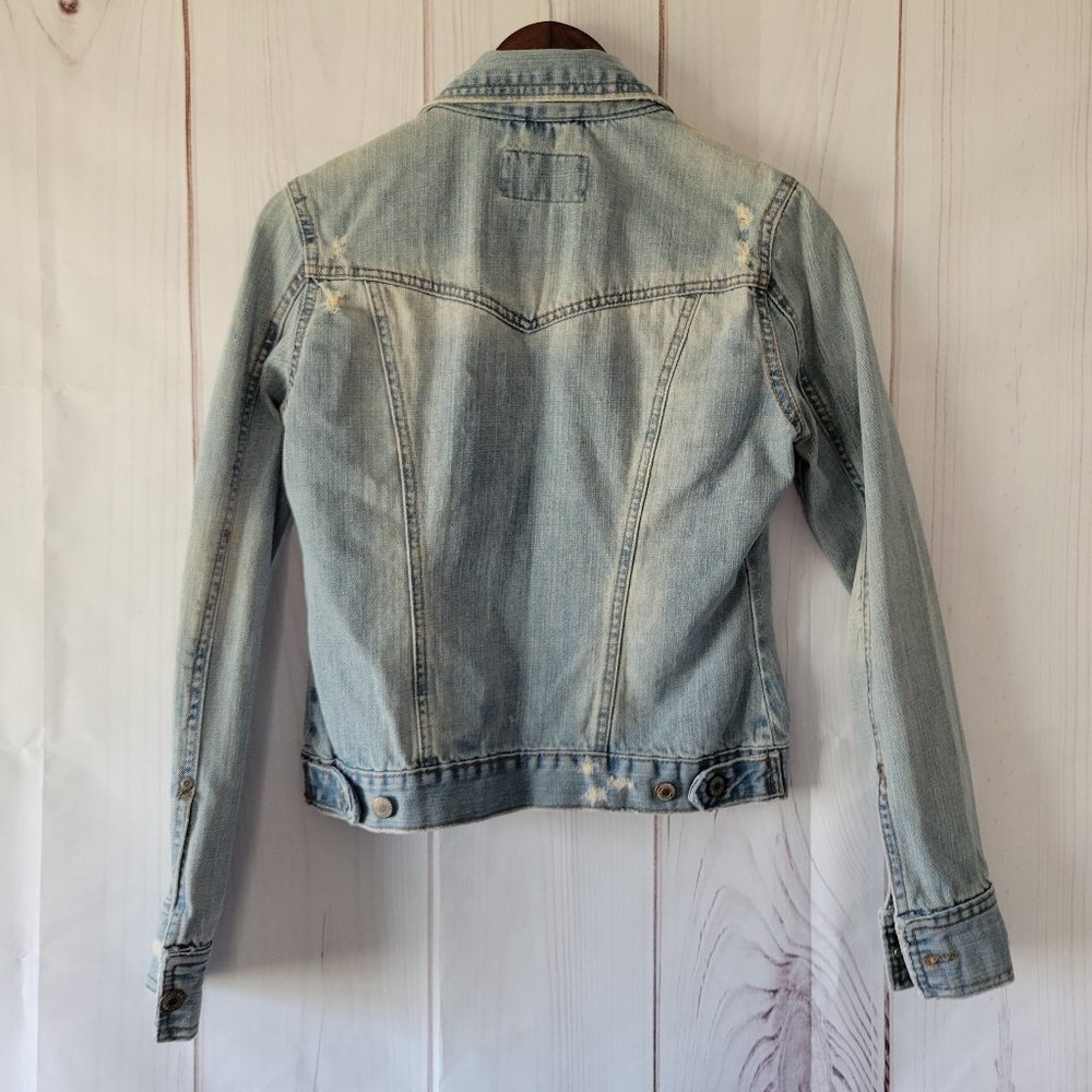 Women’s Aeropostale Jean Jacket, M, Spring, Classic Denim EUC - Picture 2 of 6
